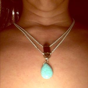 Smoke quartz & turquoise